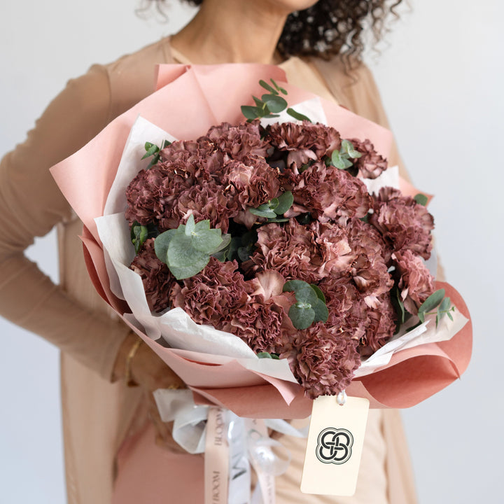 Bouquet with 20 carnations "Babylon"