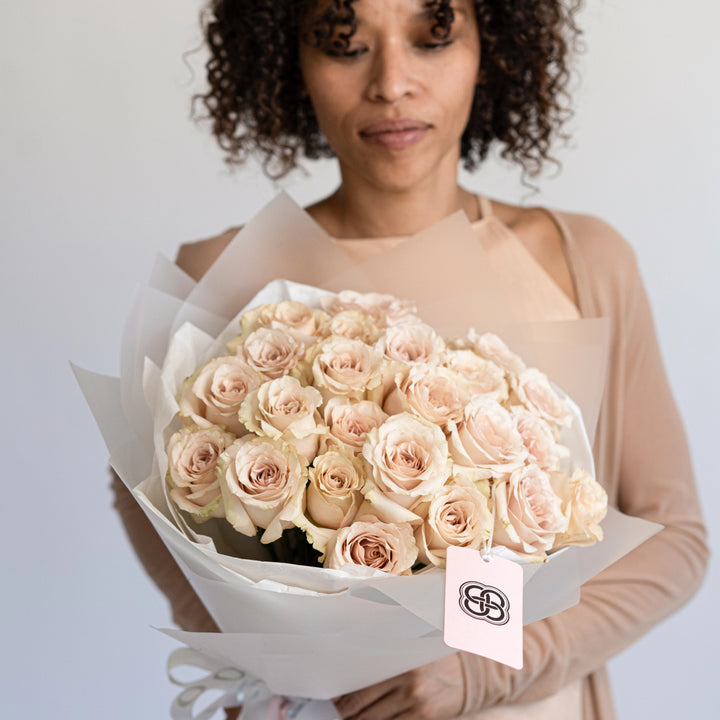 Bouquet with 25 / 50 / 75 quicksand roses