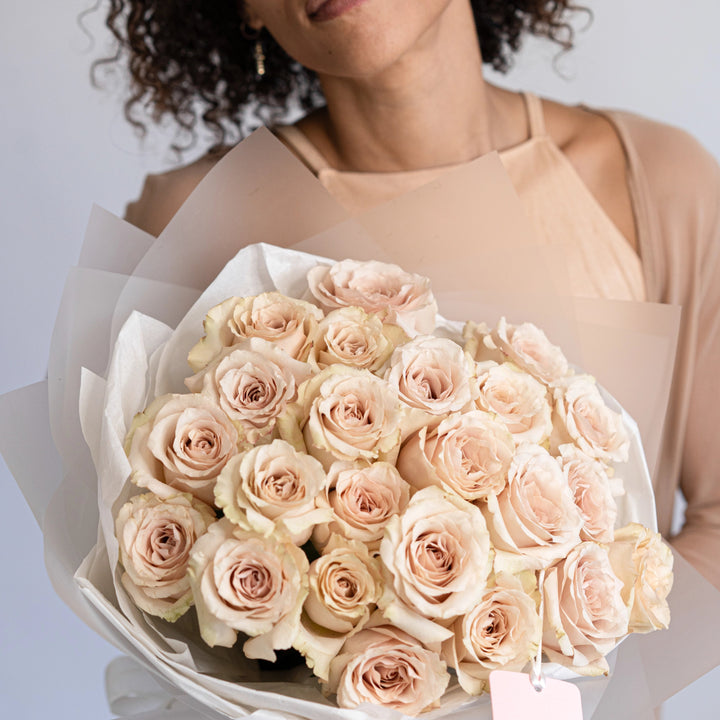 Bouquet with 25 / 50 / 75 quicksand roses