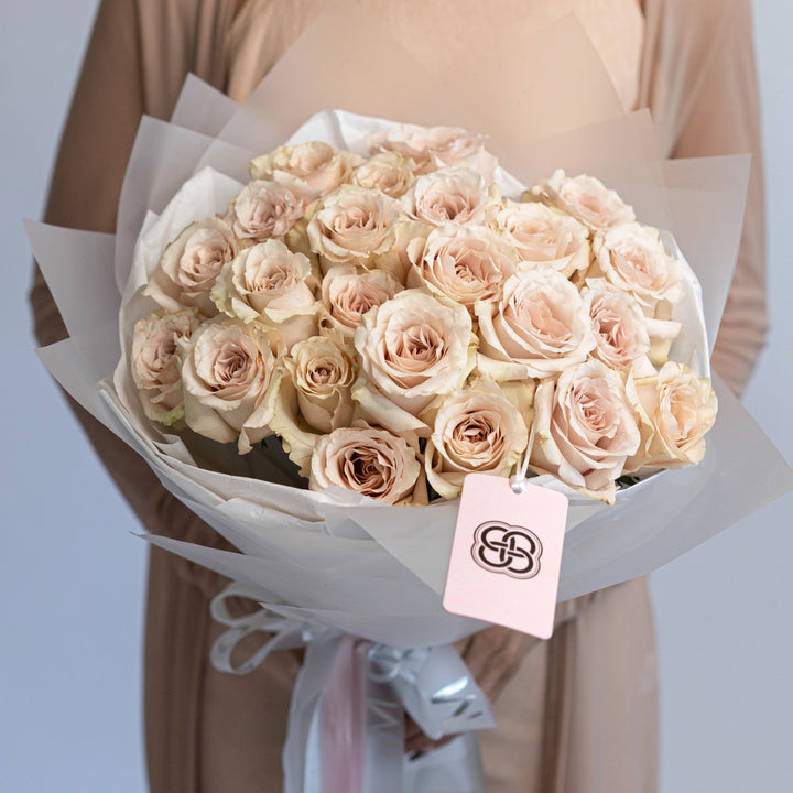 Bouquet with 25 / 50 / 75 quicksand roses