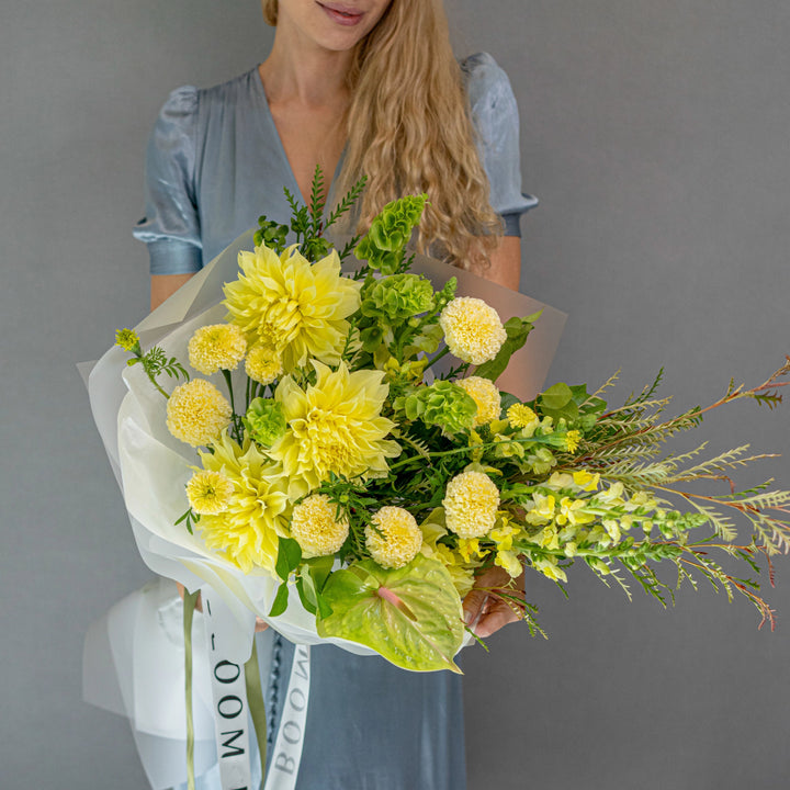 Bouquet "Golden Horizon" with yellow flowers