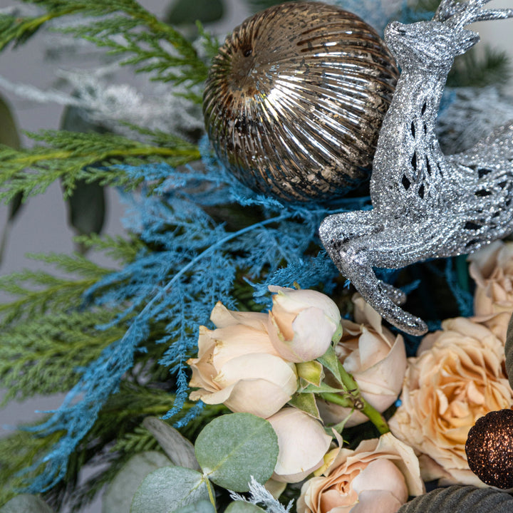 Flower basket "Snowy Christmas Night"