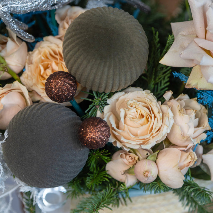 Flower basket "Snowy Christmas Night"