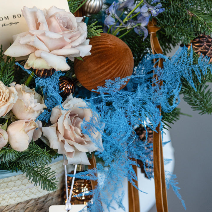 Flower basket "Snowy Christmas Night"