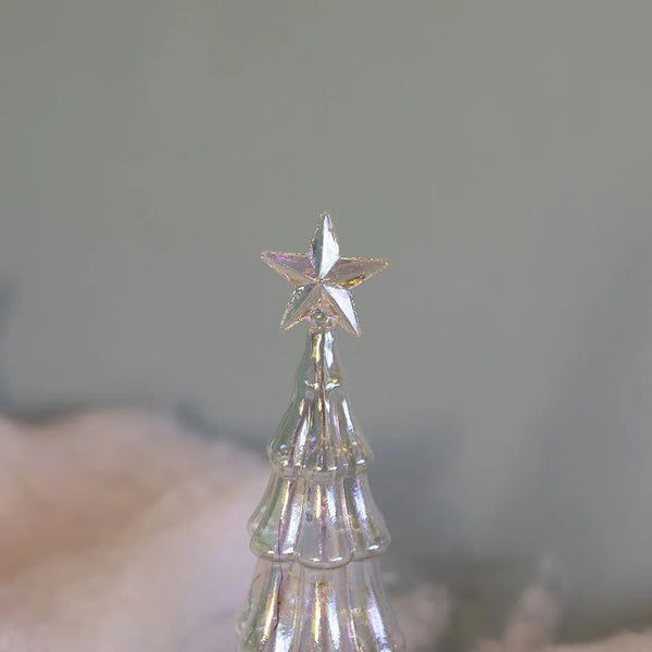 Christmas Tree Decoration with Star Topper Silver